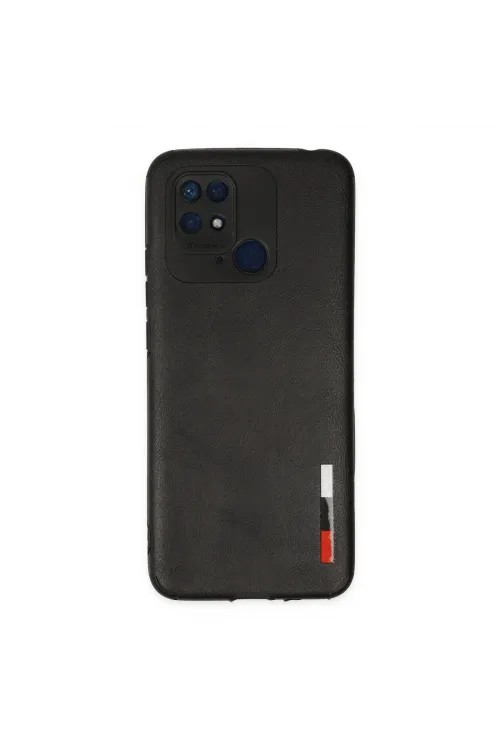 Xiaomi Redmi 10c Kılıf Loop Deri Silikon - Siyah