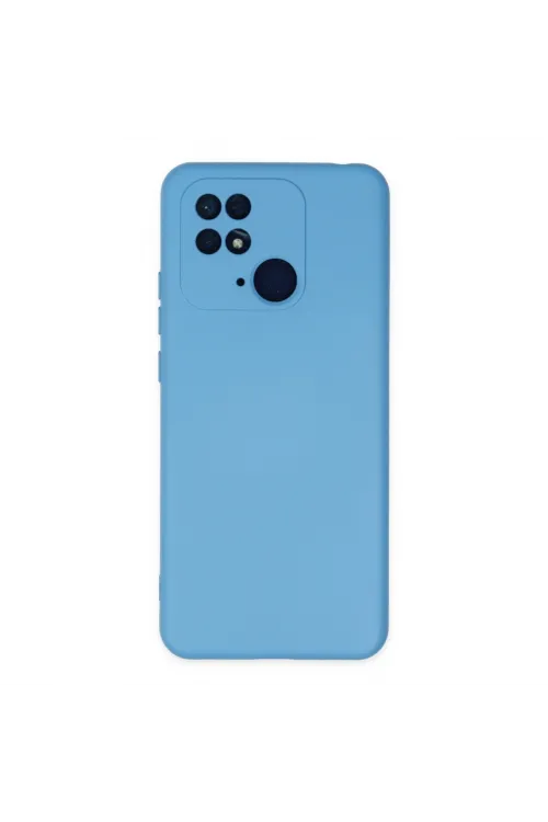 Xiaomi Redmi 10c Kılıf Nano İçi Kadife Silikon - Mavi
