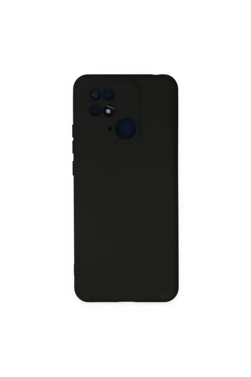 Xiaomi Redmi 10c Kılıf Nano İçi Kadife Silikon - Siyah