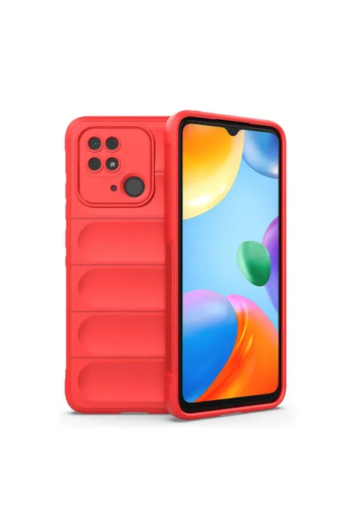 Xiaomi Redmi 10c Kılıf Optimum Silikon - Kırmızı