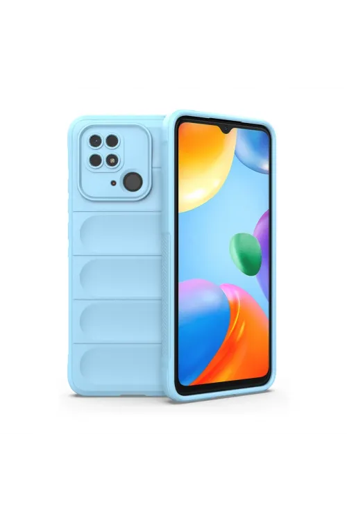 Xiaomi Redmi 10c Kılıf Optimum Silikon - Sky Blue