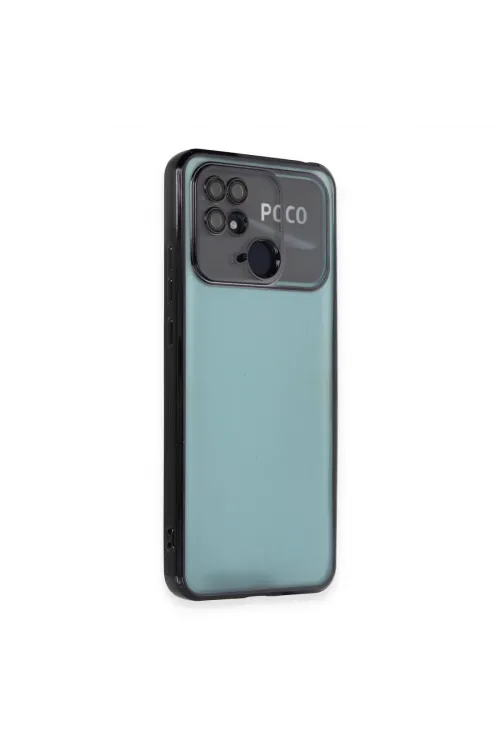 Xiaomi Redmi 10c Kılıf Razer Lensli Silikon - Siyah