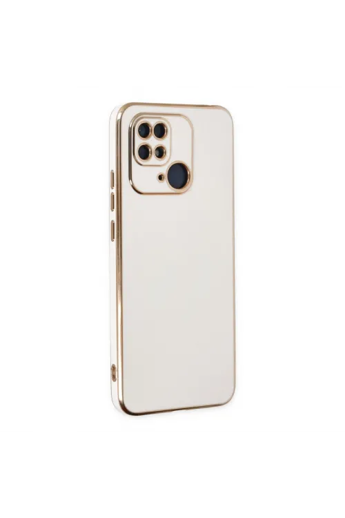Xiaomi Redmi 10c Kılıf Volet Silikon - Beyaz