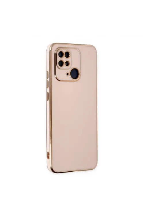 Xiaomi Redmi 10c Kılıf Volet Silikon - Pembe