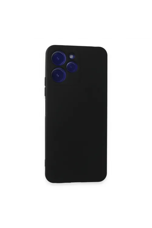 Xiaomi Redmi 12 Kılıf Nano İçi Kadife Silikon - Siyah