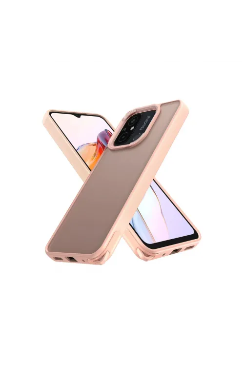 Xiaomi Redmi 12c Kılıf Elegant Kapak - Pudra