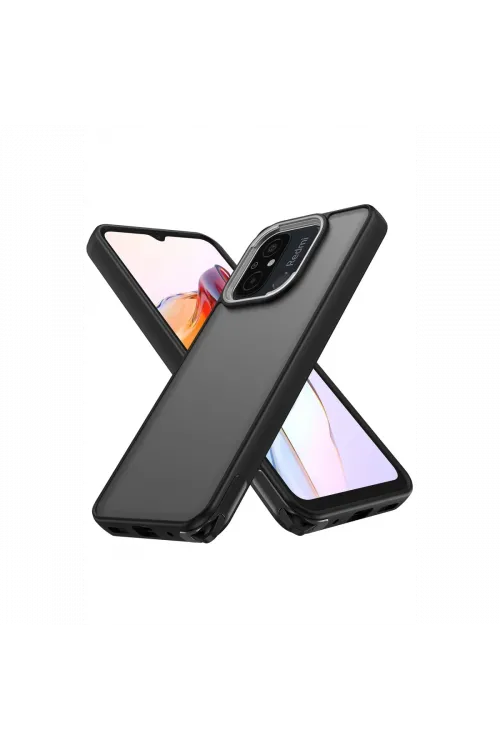 Xiaomi Redmi 12C Kılıf Elegant Kapak - Siyah