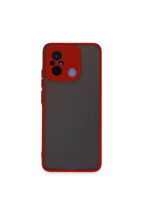 Xiaomi Redmi 12c Kılıf Montreal Silikon Kapak - Kırmızı