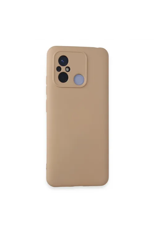 Xiaomi Redmi 12c Kılıf Nano İçi Kadife Silikon - Pudra
