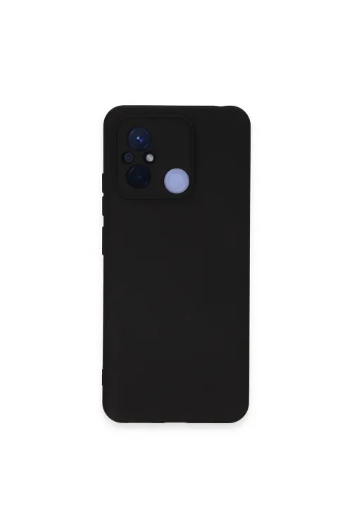 Xiaomi Redmi 12c Kılıf Nano İçi Kadife Silikon - Siyah