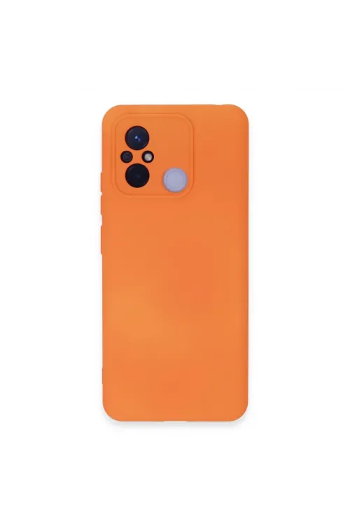 Xiaomi Redmi 12c Kılıf Nano İçi Kadife Silikon - Turuncu