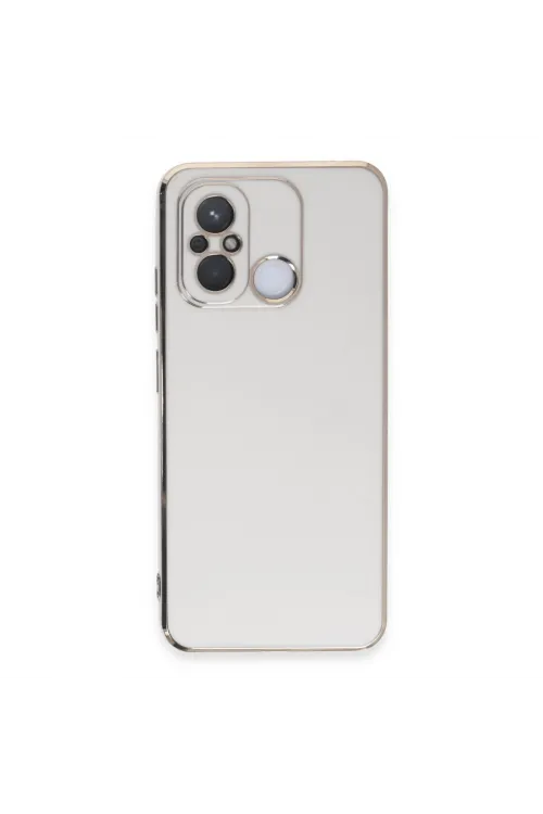 Xiaomi Redmi 12c Kılıf Volet Silikon - Beyaz