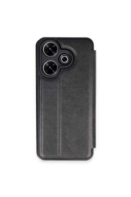 Xiaomi Redmi 13 4g Kılıf Flip Cover - Siyah