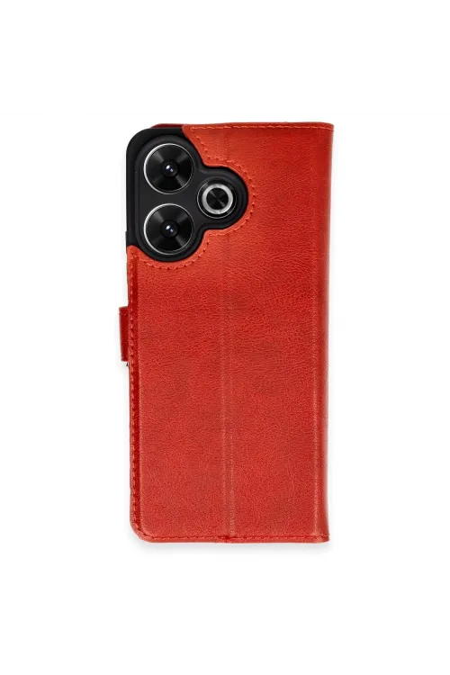 Xiaomi Redmi 13 4g Kılıf Trend S Plus Kapaklı Kılıf - Kırmızı
