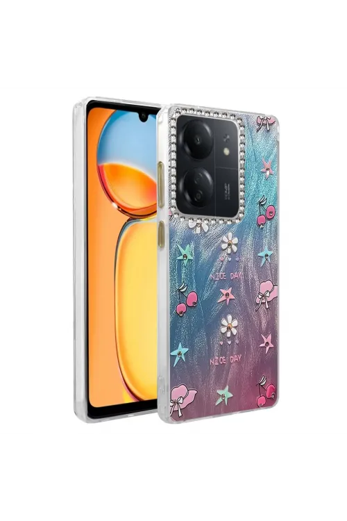 Xiaomi Redmi 13c Kılıf Blade Aynalı Desenli Kapak - Desen 4