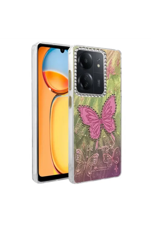 Xiaomi Redmi 13c Kılıf Blade Aynalı Desenli Kapak - Desen 5