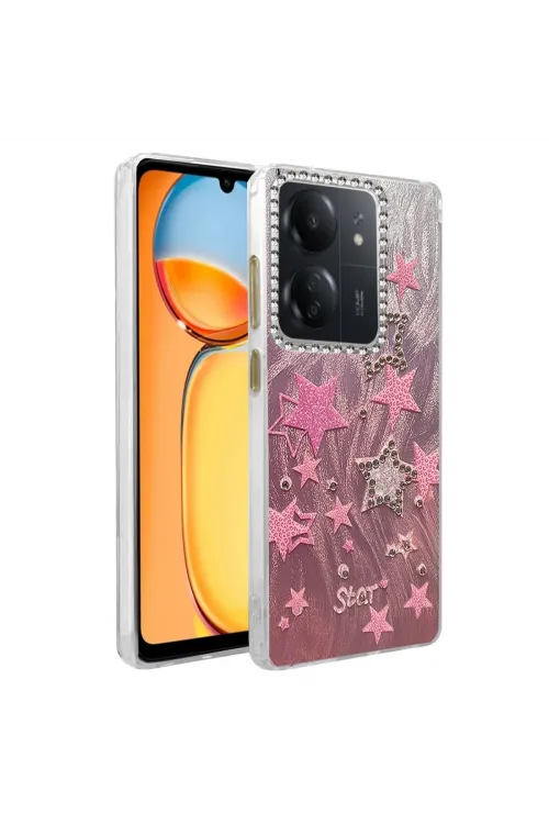Xiaomi Redmi 13c Kılıf Blade Aynalı Desenli Kapak - Desen 7