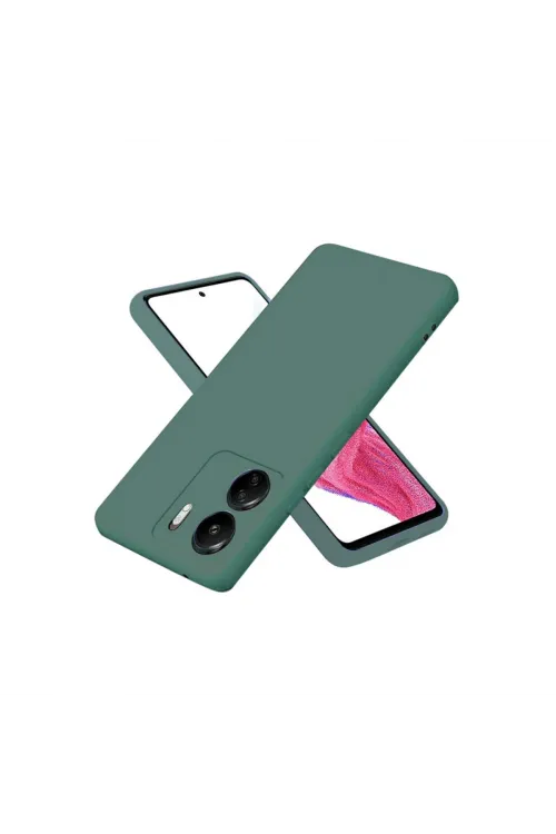 Xiaomi Redmi 13c Kılıf First Silikon - Koyu Yeşil