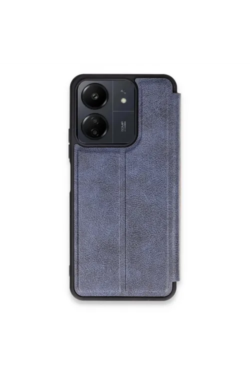 Xiaomi Redmi 13c Kılıf Flip Cover - Lacivert