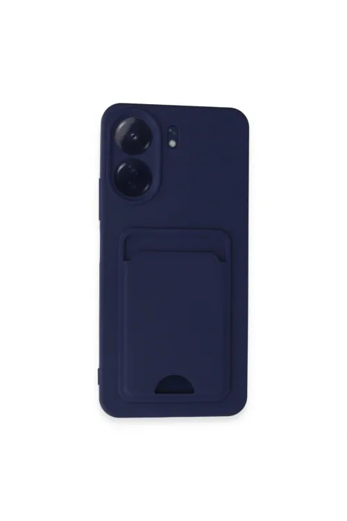 Xiaomi Redmi 13c Kılıf Kelvin Kartvizitli Silikon - Lacivert