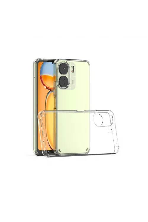 Xiaomi Redmi 13c Kılıf Lüx Şeffaf Silikon