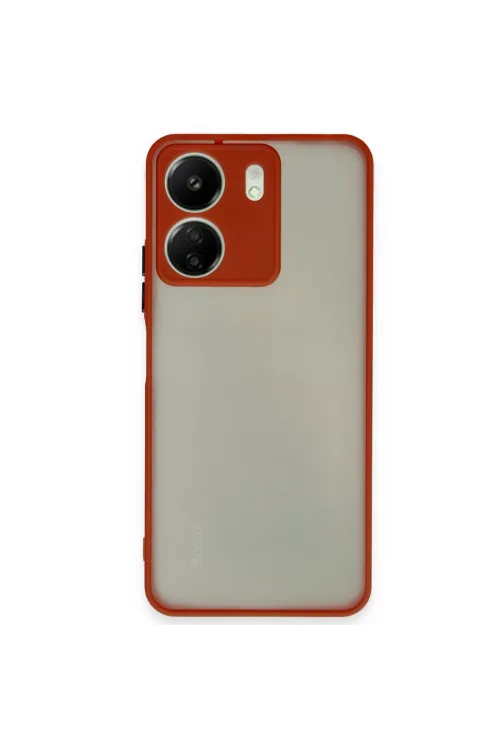 Xiaomi Redmi 13c Kılıf Montreal Silikon Kapak - Kırmızı