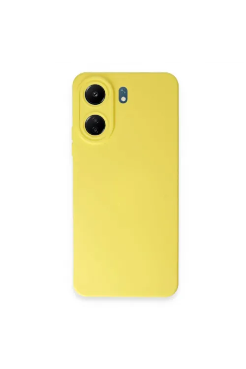 Xiaomi Redmi 13c Kılıf Nano İçi Kadife Silikon - Sarı