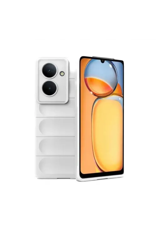 Xiaomi Redmi 13c Kılıf Optimum Silikon - Krem