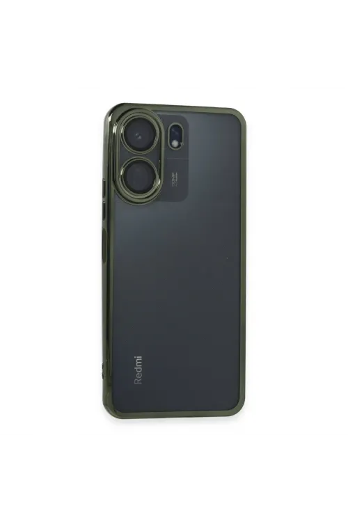 Xiaomi Redmi 13c Kılıf Razer Lensli Silikon - Yeşil