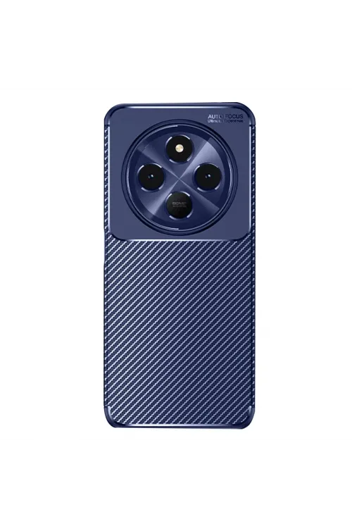 Xiaomi Redmi 14c Kılıf Auto Focus Karbon Kapak - Lacivert