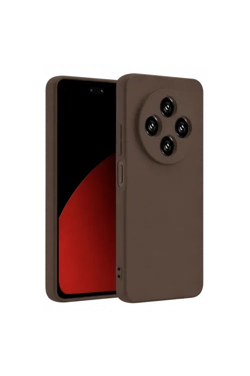 Xiaomi Redmi 14c Kılıf First Silikon - Kahverengi