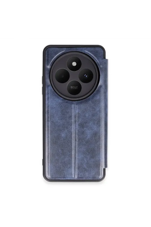 Xiaomi Redmi 14c Kılıf Flip Cover - Lacivert