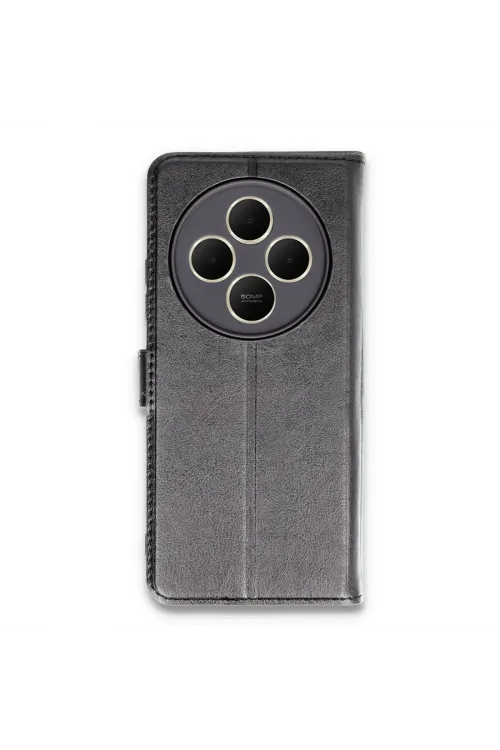 Xiaomi Redmi 14c Kılıf Trend S Plus Kapaklı Kılıf - Siyah