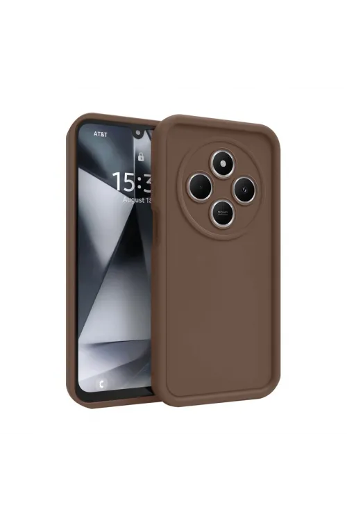 Xiaomi Redmi 14c Kılıf Viera Silikon - Kahverengi
