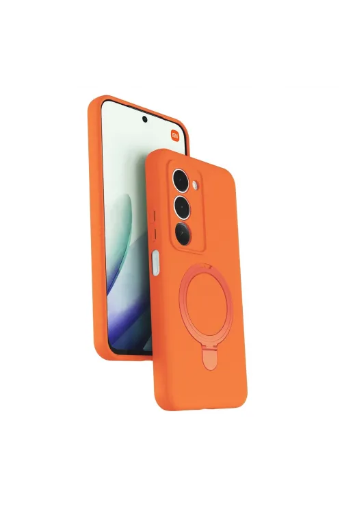 Xiaomi Redmi 15 4g Regal Magsafe Standlı Kapak - Turuncu