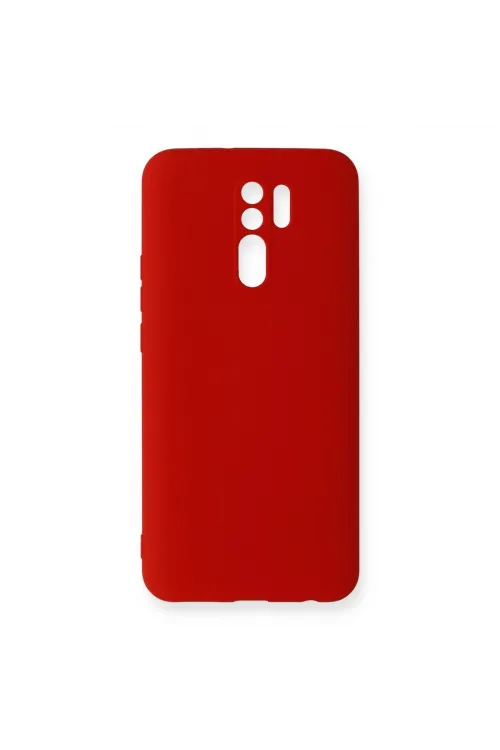 Xiaomi Redmi 9 Kılıf Nano İçi Kadife Silikon - Kırmızı