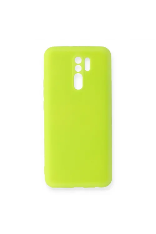 Xiaomi Redmi 9 Kılıf Nano İçi Kadife Silikon - Sarı