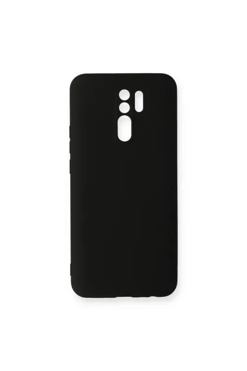 Xiaomi Redmi 9 Kılıf Nano İçi Kadife Silikon - Siyah