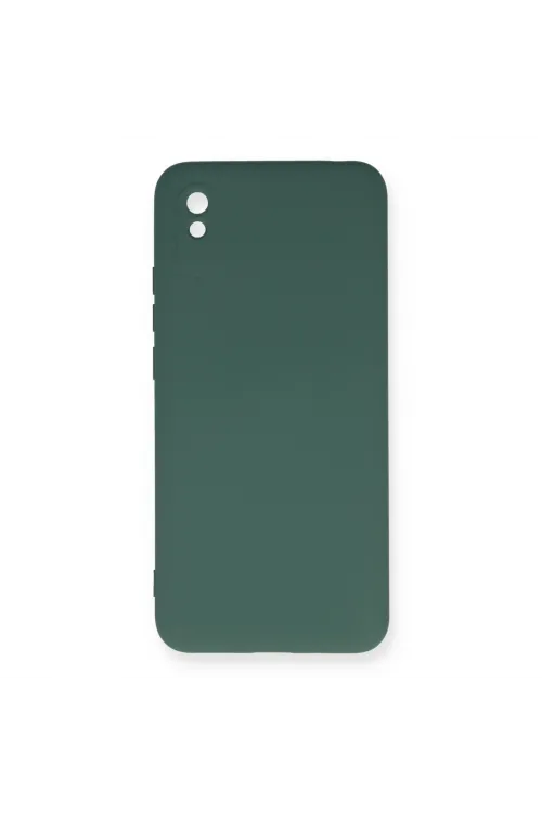 Xiaomi Redmi 9a Kılıf Nano İçi Kadife Silikon - Koyu Yeşil