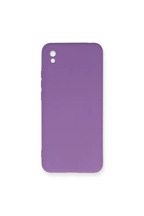 Xiaomi Redmi 9a Kılıf Nano İçi Kadife Silikon - Mor