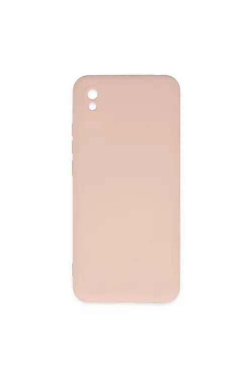 Xiaomi Redmi 9a Kılıf Nano İçi Kadife Silikon - Pudra