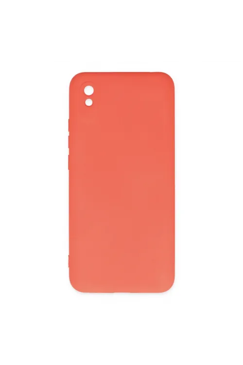 Xiaomi Redmi 9a Kılıf Nano İçi Kadife Silikon - Turuncu