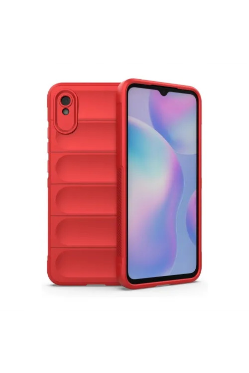 Xiaomi Redmi 9a Kılıf Optimum Silikon - Kırmızı