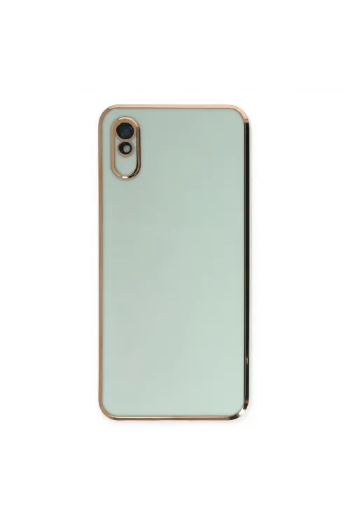 Xiaomi Redmi 9a Kılıf Volet Silikon - Açık Yeşil
