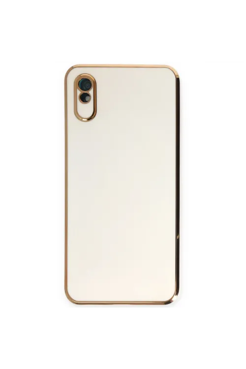 Xiaomi Redmi 9a Kılıf Volet Silikon - Beyaz