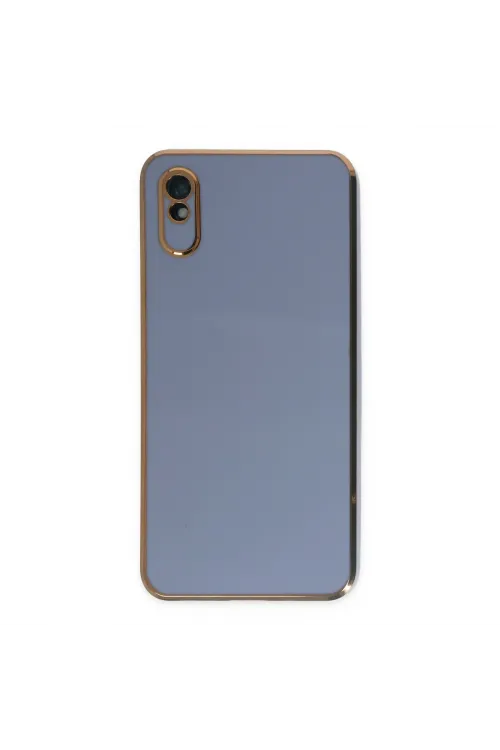 Xiaomi Redmi 9a Kılıf Volet Silikon - Mavi