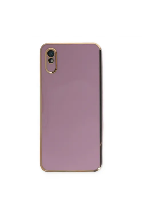 Xiaomi Redmi 9a Kılıf Volet Silikon - Mor