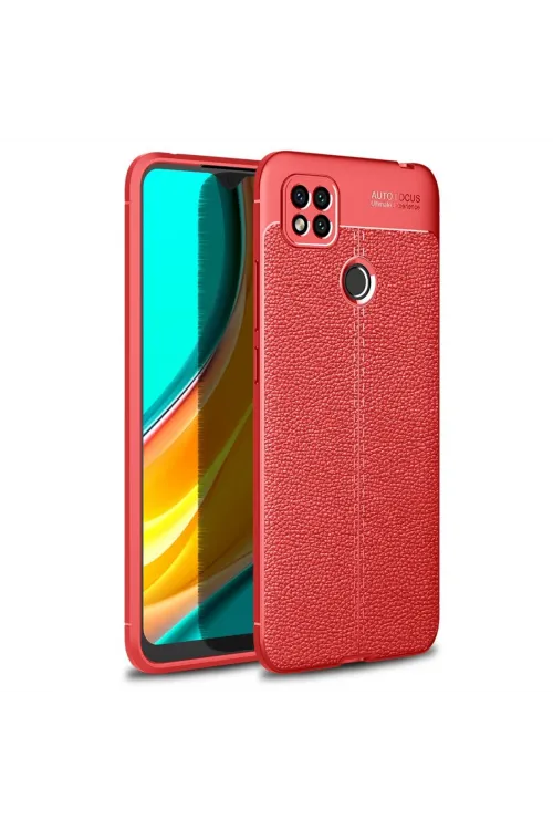 Xiaomi Redmi 9c Kılıf Auto Focus Kapak - Kırmızı