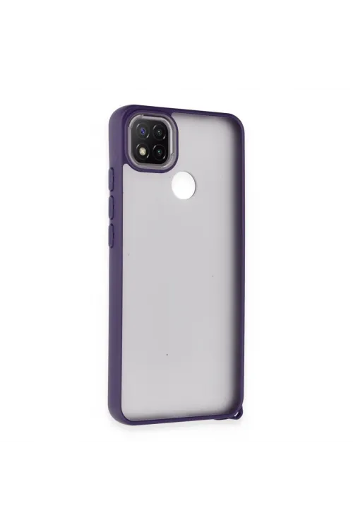 Xiaomi Redmi 9c Kılıf Elegant Kapak - Derin Mor