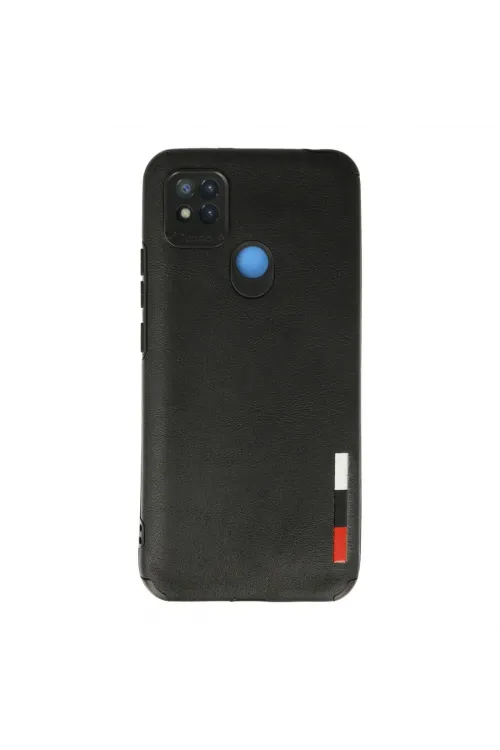 Xiaomi Redmi 9c Kılıf Loop Deri Silikon - Siyah